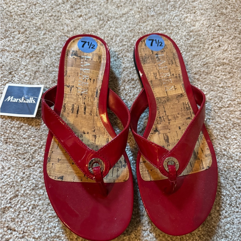 Red sandals